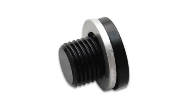 Vibrant M10 x 1.0 Metric Aluminum Port Plug with Crush Washer thumbnail 4