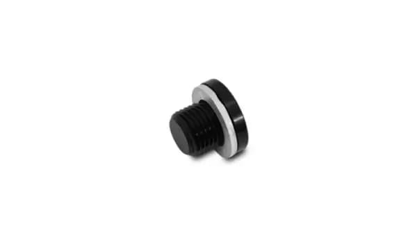 Vibrant M14 x 1.5 Metric Aluminum Port Plug with Crush Washer thumbnail 3