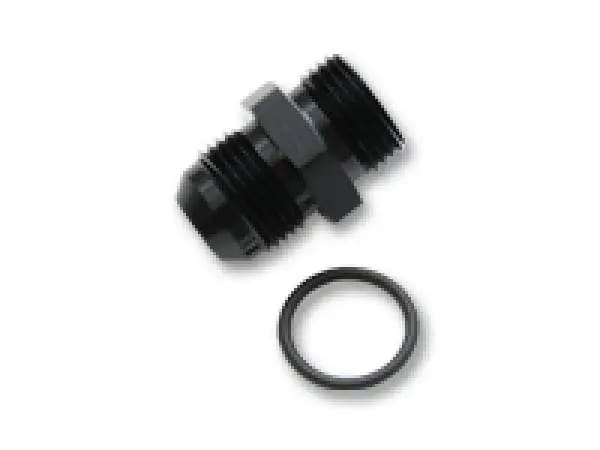Vibrant -3AN Male Flare to -3 ORB Male Straight Adapter w/O-Ring - Anodized Black thumbnail 3