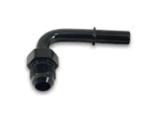 Vibrant 90 Degree Aluminum AN to Male Quick Connect Fitting -8AN - 0.375in Barb Size thumbnail 3
