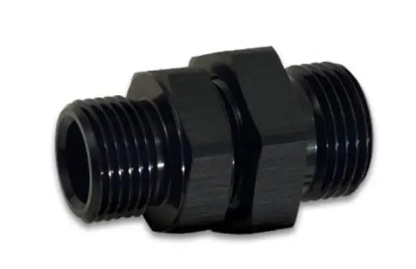 Vibrant -8AN to -6AN ORB Male to Male Union Adapter - Anodized Black thumbnail 3