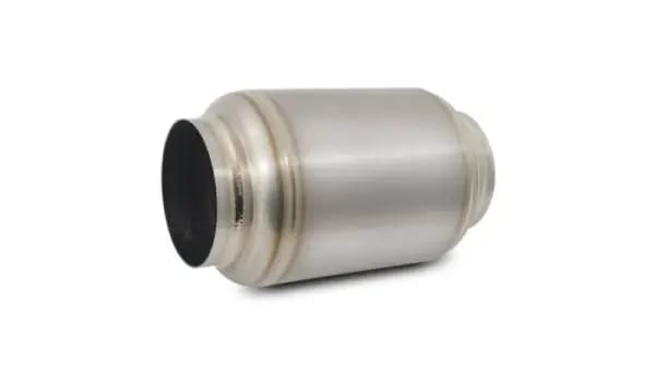 Vibrant Titanium Muffler w/Natural Tip 3.5in. Inlet / 3.5in. Outlet / 5.5in Dia thumbnail 2