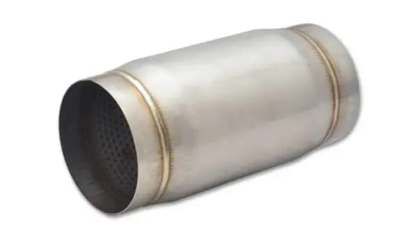 Vibrant SS Race Muffler 4in inlet/outlet x 9in long thumbnail 2