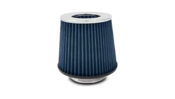 Vibrant Open Funnel Perf Air Filter (5in Cone O.D. x 5in Tall x 2.5in inlet I.D.) Chrome Filter Cap thumbnail 3