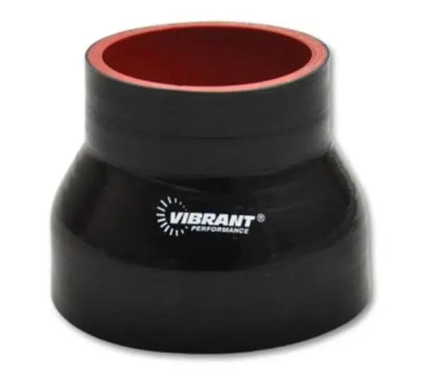 Vibrant 4 Ply Reducer Coupler 3in ID x 2.5in ID x 4.5n Long - Black thumbnail 3