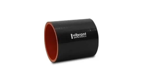 Vibrant Silicone Straight Hose Coupler 3.75in ID x 3.00in Long - Gloss Black thumbnail 2