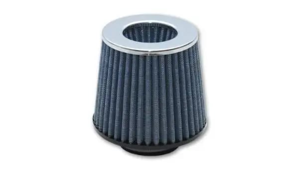 Vibrant Open Funnel Perf Air Filter (5in Cone O.D. x 5in Tall x 4.5in inlet I.D.) Chrome Filter Cap thumbnail 2
