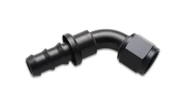 Vibrant Push-On 60 Degree Hose End Elbow FittingSize -6AN thumbnail 2