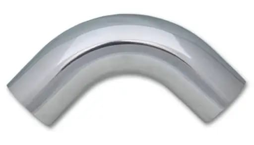 Vibrant 3.25in O.D. Universal Aluminum Tubing (90 Degree) 3.25in CLR 5in Leg Length