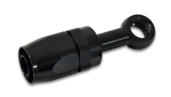 Vibrant -8AN Banjo Hose End Fitting for use with M12 or 7/16in Banjo Bolt - Aluminum Black thumbnail 3