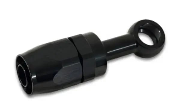 Vibrant -8AN Banjo Hose End Fitting for use with M14 or 9/16in Banjo Bolt - Aluminum Black thumbnail 3