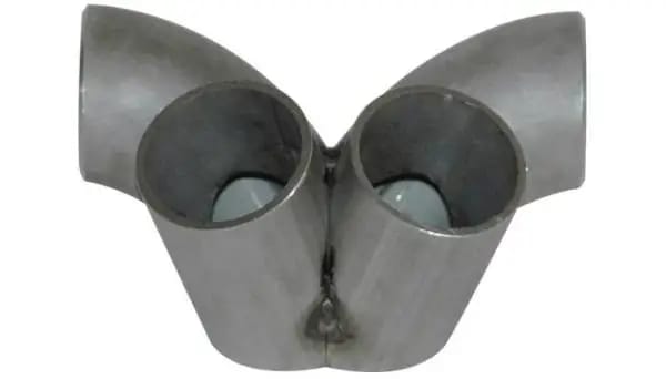 Vibrant 4 into 1 SS Turbo Manifold Merge Collector for T4 Divided Flange (48mm Pipe OD 4.5in tall) thumbnail 6