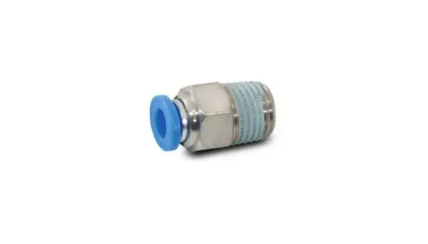 Vibrant Male Straight Pneumatic Vacuum Fitting 1/4in NPT Thread for use with 3/8in 9.5mm OD tubing thumbnail 3