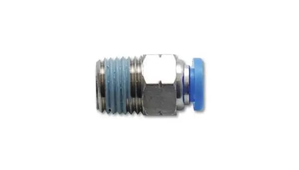 Vibrant Male Straight Pneumatic Vacuum Fitting 1/4in NPT Thread for use with 3/8in 9.5mm OD tubing thumbnail 4
