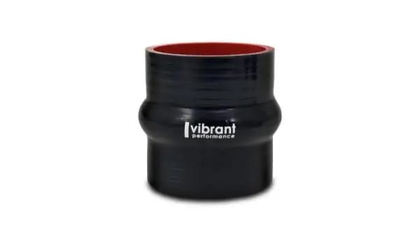 Vibrant 4 Ply Reinforced Silicone Hump Hose Connector - 3.25in I.D. x 3in long (BLACK) thumbnail 3