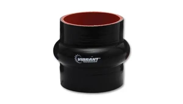 Vibrant 4 Ply Reinforced Silicone Hump Hose Connector - 5in I.D. x 3in long (BLACK) thumbnail 2