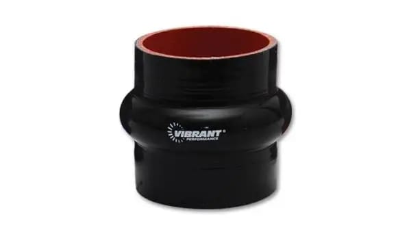 Vibrant 4 Ply Reinforced Silicone Hump Hose Connector - 5in I.D. x 3in long (BLACK) thumbnail 4