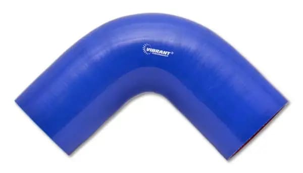 Vibrant 4 Ply Reinforced Silicone Elbow Connector - 2in I.D. - 90 deg. Elbow (BLUE) thumbnail 2