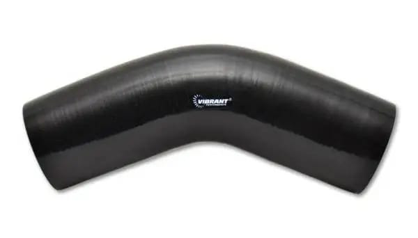 Vibrant 4 Ply Reinforced Silicone Elbow Connector - 1.5in I.D. - 45 deg. Elbow (BLACK) thumbnail 4