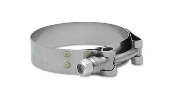 Vibrant SS T-Bolt Clamps Pack of 2 Size Range: 1.49in to 1.84in O.D. For use w/ 1.25in I.D. coupling thumbnail 2