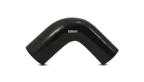 Vibrant 4 Ply Reinforced Silicone 90 degree Transition Elbow - 2.5in I.D. x 2.75in I.D. (BLACK) thumbnail 3