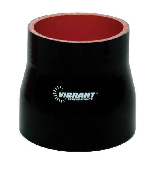Vibrant 4 Ply Reinforced Silicone 90 degree Transition Elbow - 2.5in I.D. x 3in I.D. (BLACK) thumbnail 5