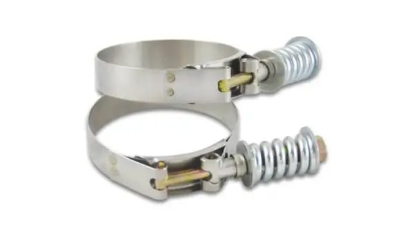 Vibrant SS T-Bolt Clamps Pack of 2 Size Range: 2.94in to 3.24in OD For use w/ 2.75in ID Coupling thumbnail 2