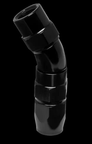 Vibrant -3AN 30 Degree High Flow Hose End Fitting for PTFE Lined Hose - Aluminum