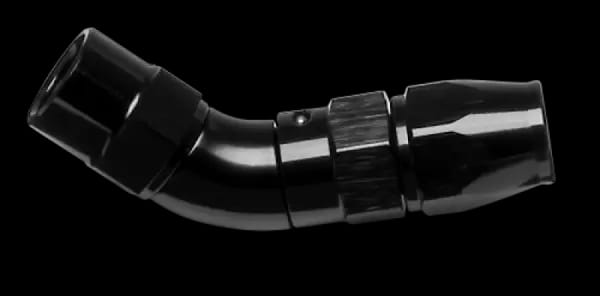 Vibrant -3AN 60 Degree High Flow Hose End Fitting for PTFE Lined Hose - Aluminum