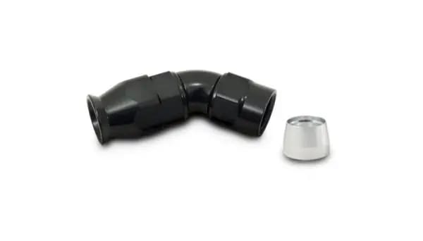 Vibrant -10AN 45 Degree Hose End Fitting for PTFE Lined Hose thumbnail 2
