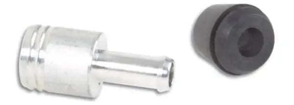 Vibrant 19mm (3/4in) O.D. Aluminum Vacuum Hose Fitting (includes Rubber Grommet) thumbnail 2