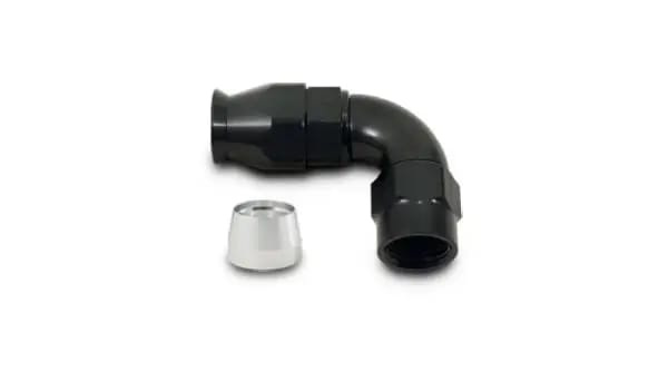 Vibrant -6AN 90 Degree Elbow Hose End Fitting for PTFE Lined Hose thumbnail 2