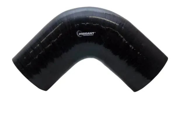 Vibrant 4 Ply Reinforced Silicone Elbow Connector - 1in ID x 8in Leg 90 Deg Elbow (BLACK) thumbnail 4