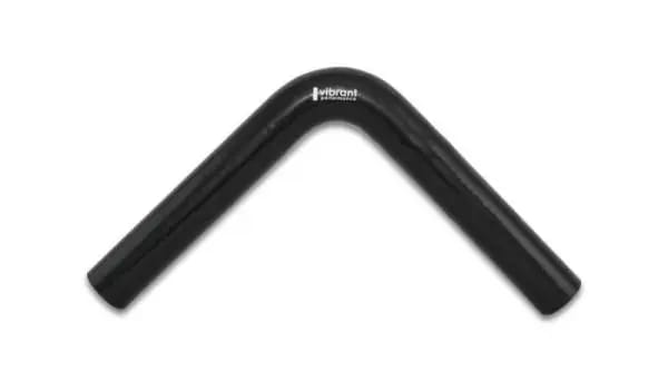 Vibrant 4 Ply Reinforced Silicone Elbow Connector - 1.25in ID x 8in Leg 90 Deg Elbow (BLACK) thumbnail 2
