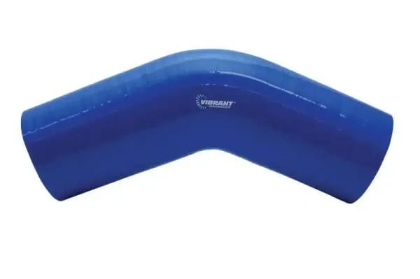 Vibrant 4 Ply Reinforced Silicone Elbow Connector - 1.25in ID x 8in Leg 45 Deg Elbow (BLACK) thumbnail 4