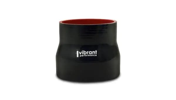 Vibrant 4 Ply Aramid Reducer Coupling 1.75in Inlet x 1.25 Outlet x 3in Length - Black thumbnail 2