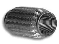 Vibrant SS Flex Coupling with Inner Braid Liner 3in inlet/outlet x 4in long thumbnail 5