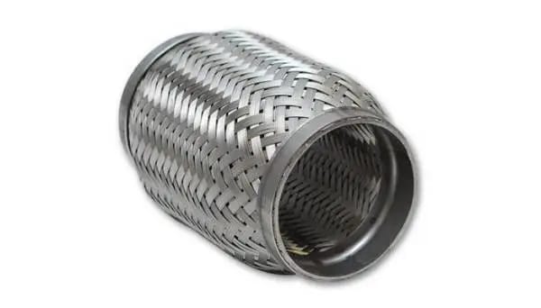 Vibrant SS Flex Coupling with Inner Braid Liner 1.5in inlet/outlet x 4in flex length thumbnail 4