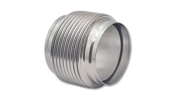 Vibrant SS Bellow Assembly w/ Solid Liner 4in inlet/outlet ID x 4in overall L Electro Polished thumbnail 2