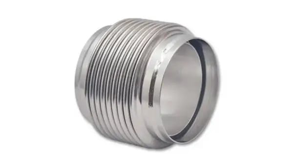 Vibrant SS Bellow Assembly w/ Solid Liner 4in inlet/outlet ID x 4in overall L Electro Polished thumbnail 4