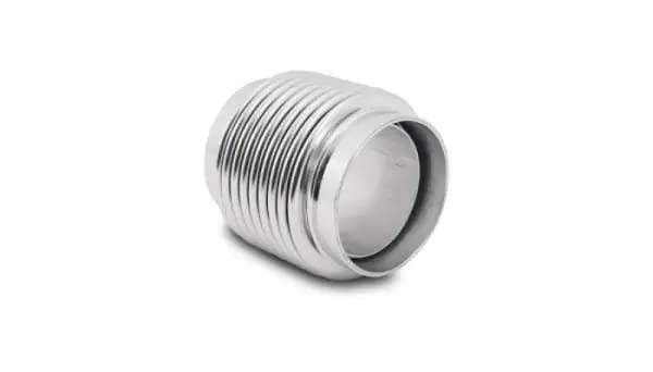 Vibrant SS Bellow Assembly w/ Liner 1.75in Inlet/Outlet ID x 2.5in OAL Electro Polished thumbnail 2