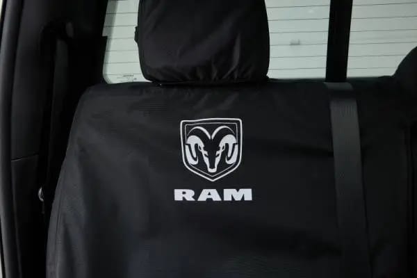 Covercraft 11-23 Dodge Ram Crew/Quad Cabs Rear w/o FDA Endura LogoSeatSaver Second Row Seat Covers thumbnail 4