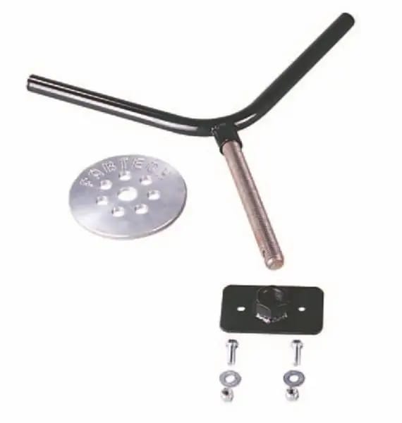Fabtech Universal Spare Tire Flat Mount - Black thumbnail 2