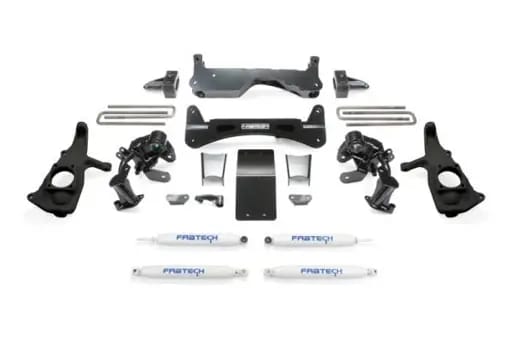 Fabtech 11-19 GM 2500HD 2WD/4WD 6in Rts Sys w/Perf Shks