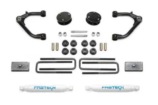 Fabtech 19-21 GM C/K1500 P/U 3in Uniball UCA Sys w/Perf Shks