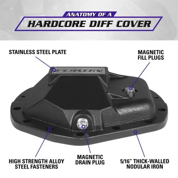Yukon Gear Hardcore Diff Cover for 11.5in & 11.8in GM Dodge Ram thumbnail 5
