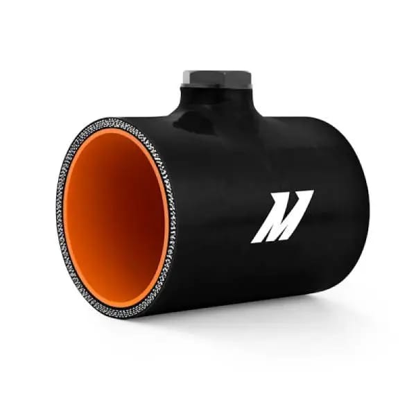 Mishimoto 3.0in Black Silicone Coupler w/ 1/8in NPT Bung thumbnail 5