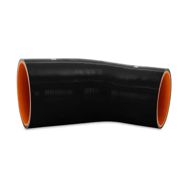 Mishimoto Silicone Reducer Coupler 45 Degree 3.5in to 4in - Black thumbnail 3