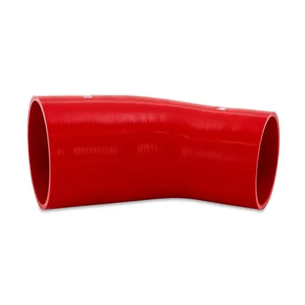 Mishimoto Silicone Reducer Coupler 45 Degree 3.5in to 4in - Red thumbnail 2