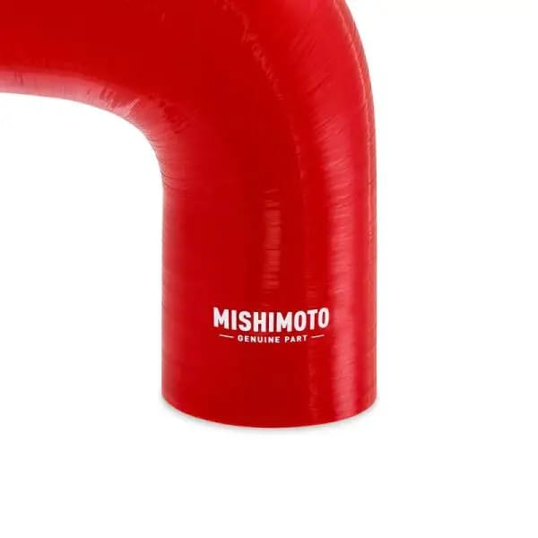 Mishimoto Silicone Reducer Coupler 90 Degree 2in to 2.25in - Red thumbnail 3